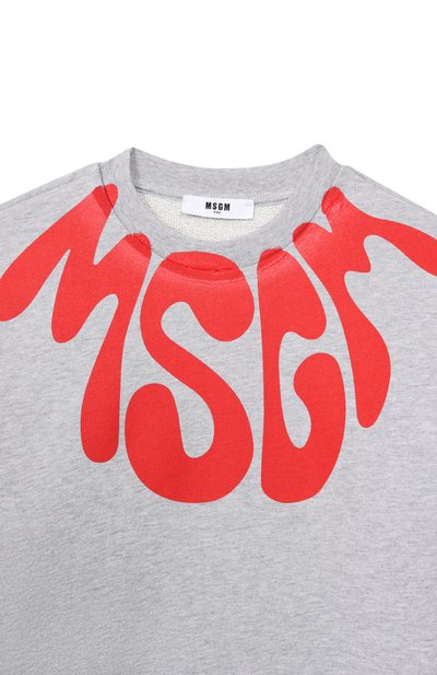 Хлопковый свитшот MSGM KIDS, арт. S6MSJUSW220, фото 3