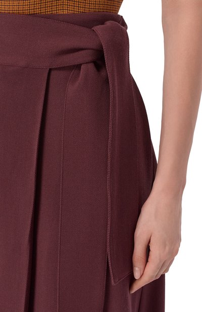 Юбка из шерсти и шелка KITON бордового цвета по цене 232000 руб., арт. D60201K0512I, фото 5 Юбка из шерсти и шелка KITON, арт. D60201K0512I, фото 5