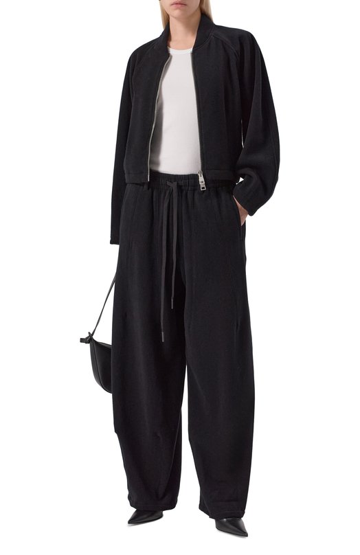 Кашемировые брюки Andrea Ya'aqov 25WCASH45/CASHMERE Чёрный  25WCASH45/CASHMERE Фото 2