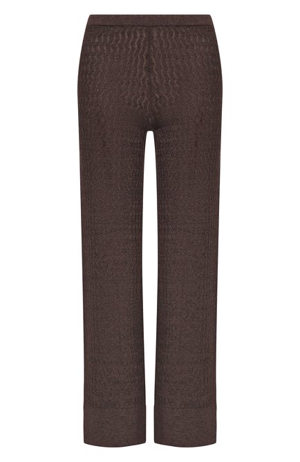 Женские брюки из хлопка и льна YUZEFI, арт. YLVA-EYELASH TR0USERS/KNIT