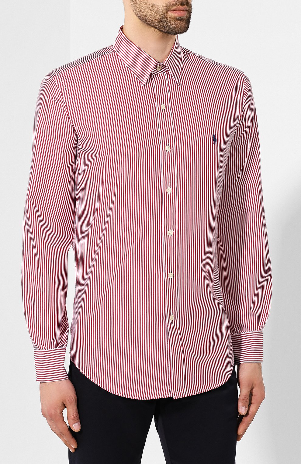 Хлопковая рубашка POLO RALPH LAUREN, арт. 710737097/4034A, фото 3