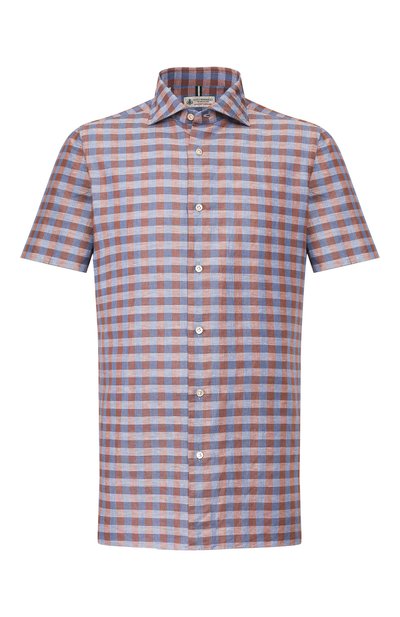 Рубашка изо льна и хлопка LUIGI BORRELLI, арт. EV08/NAND0 SS/TS9191, фото 1