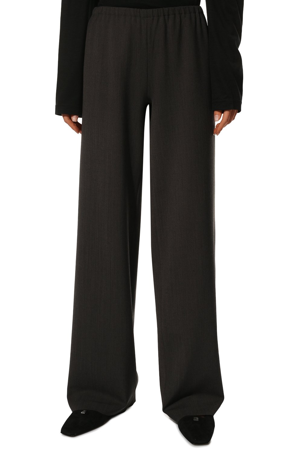 Шерстяные брюки AGREEG темно-серого цвета по цене 110000 руб., арт. 13050788, фото 3 Шерстяные брюки AGREEG, арт. 13050788, фото 3