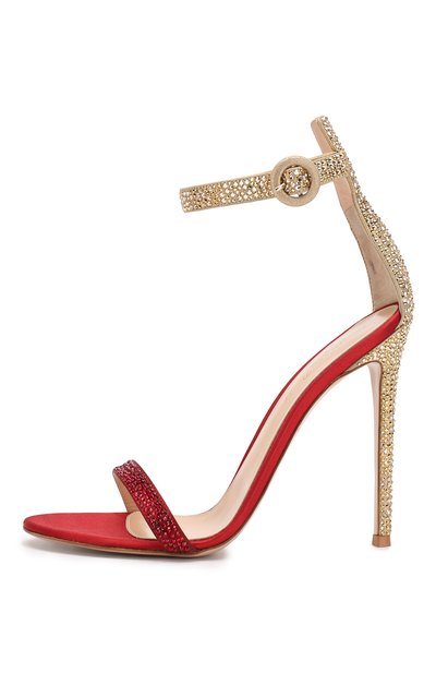 Текстильные босоножки GIANVITO ROSSI, арт. G61343.11RIC.RBUSYME, фото 3