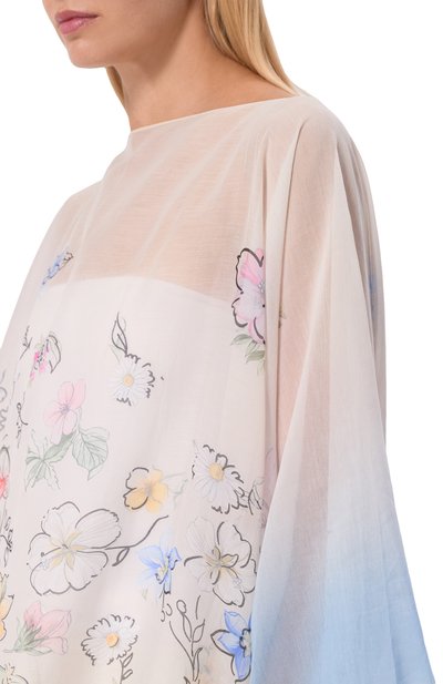 Туника из хлопк а и шелка ELIE SAAB, арт. 710010414, фото 4