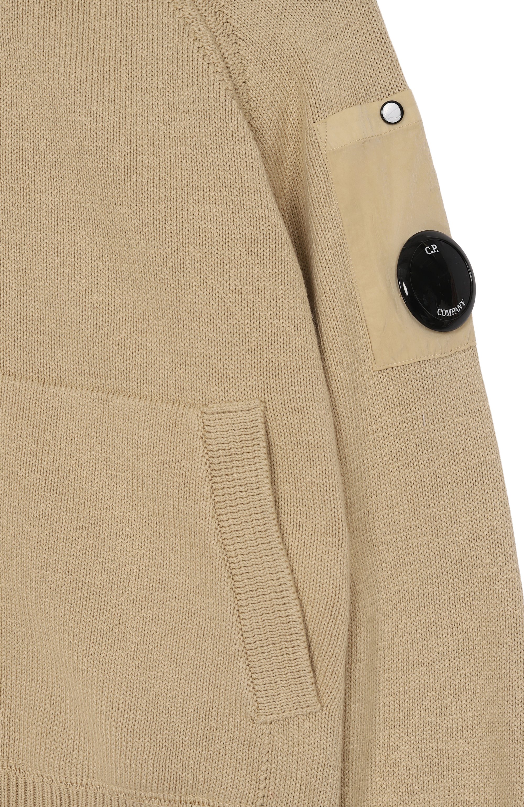 Хлопковая толстовка C.P. COMPANY бежевого цвета по цене 39850 руб., арт. CUW00M/LHE83_001, фото 3 Хлопковая толстовка C.P. COMPANY, арт. CUW00M/LHE83_001, фото 3