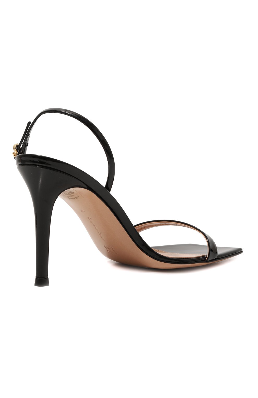 Кожаные босоножки ribbon stiletto 85 GIANVITO ROSSI, арт. G32201.85RIC.VERNER0, фото 5