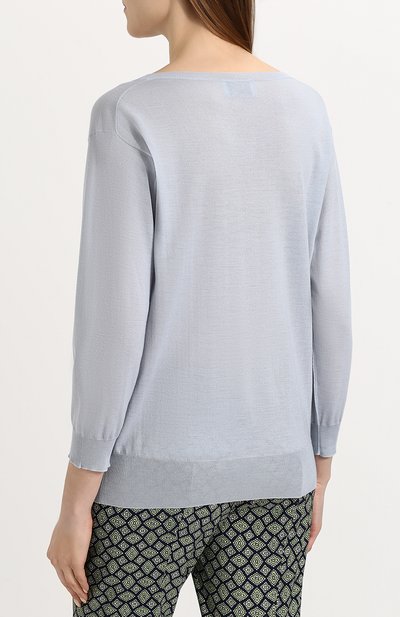 Пуловер свободного кроя с v-образным вырезом PRADA, арт. P24Q77-J2N-F0424, фото 4