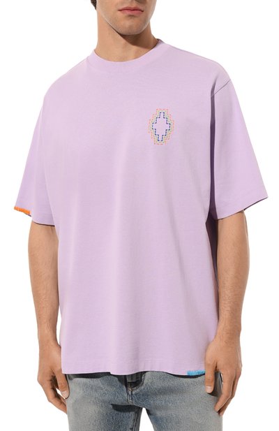 Хлопковая футболка MARCELO BURLON, арт. CMAA054S23JER0023620, фото 3