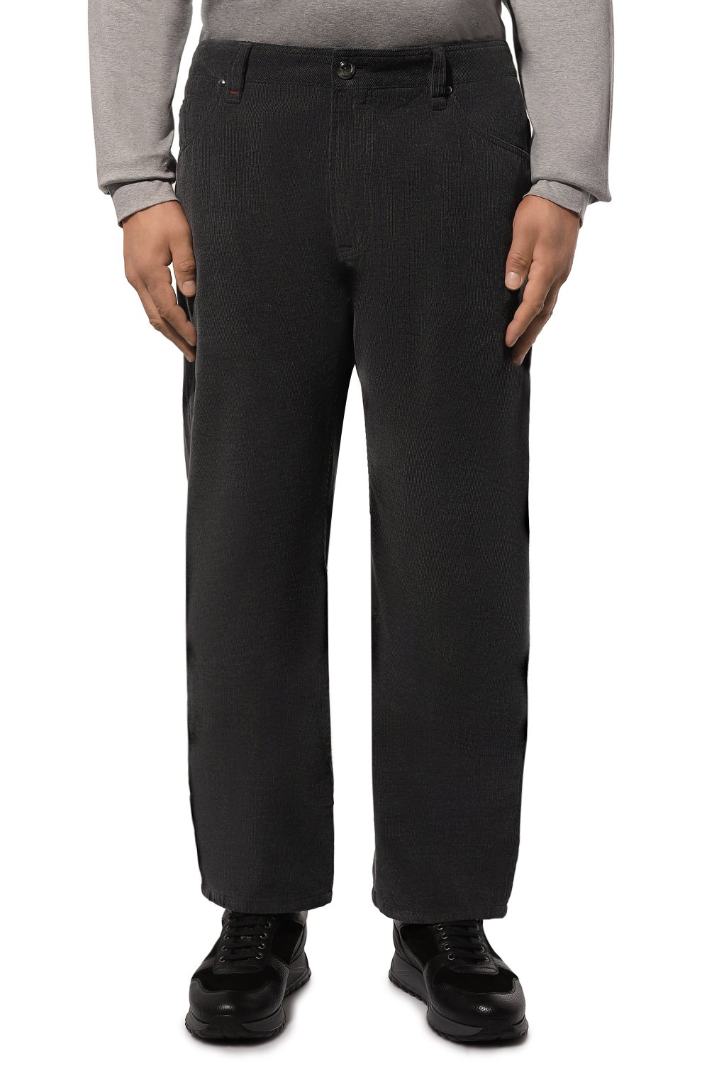 Брюки из хлопка и кашемира CORTIGIANI, арт. 1A3538, фото 3