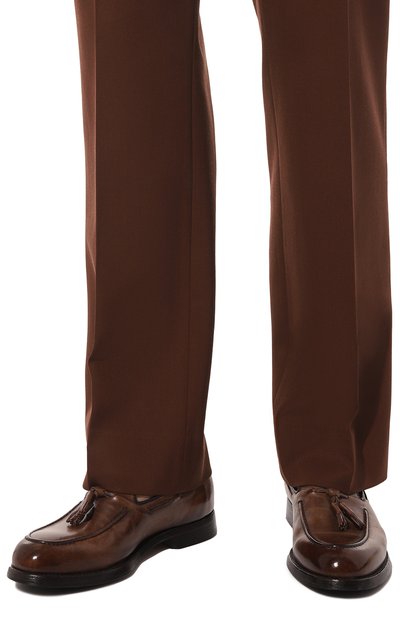 Кожаные лоферы GREEN GEORGE темно-коричневого цвета по цене 44150 руб., арт. 2065/MAREMMA, фото 3 Кожаные лоферы GREEN GEORGE, арт. 2065/MAREMMA, фото 3