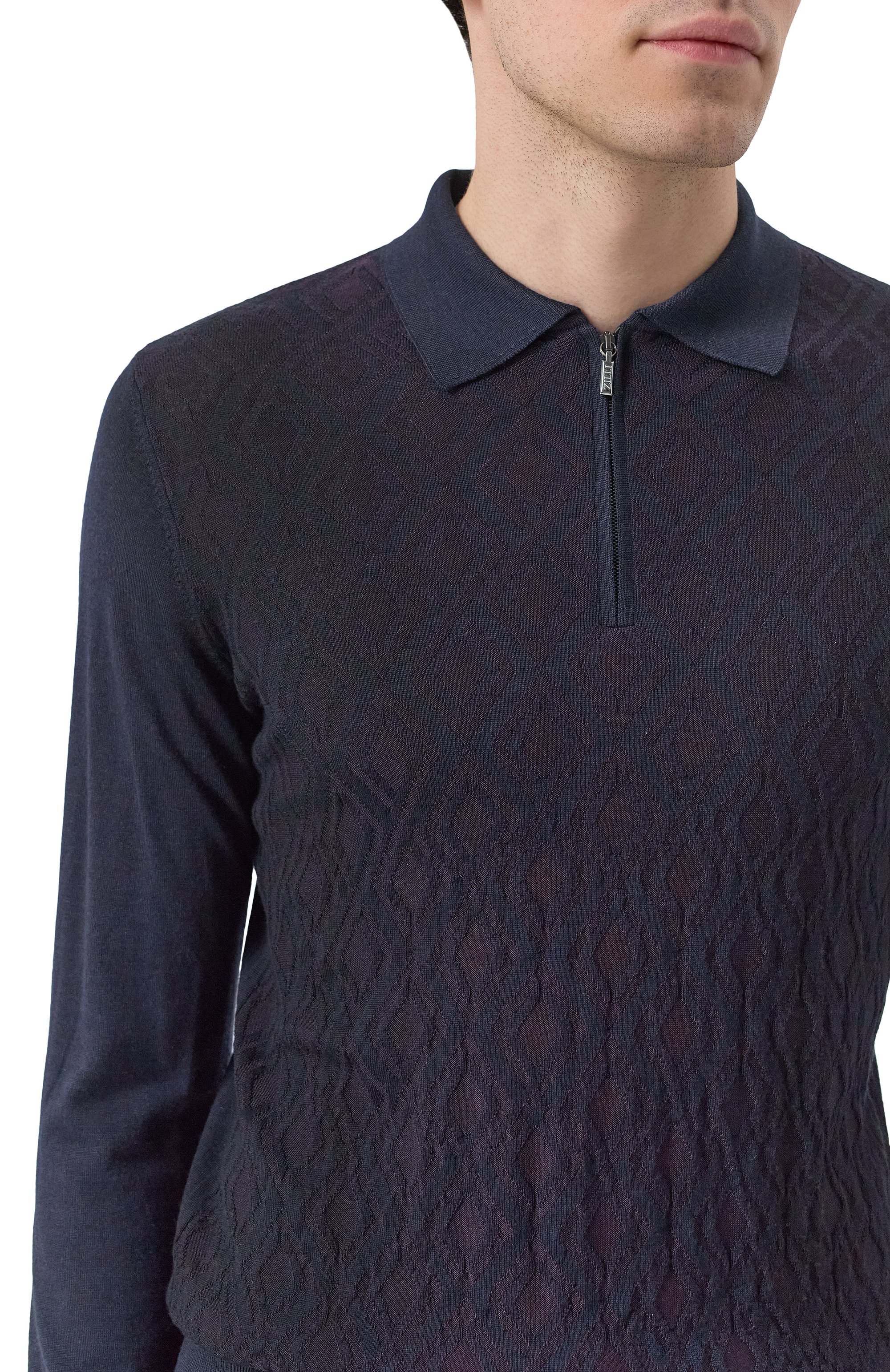 Поло из шерсти и шелка ZILLI, арт. KZP001M0230VGSS00, фото 5