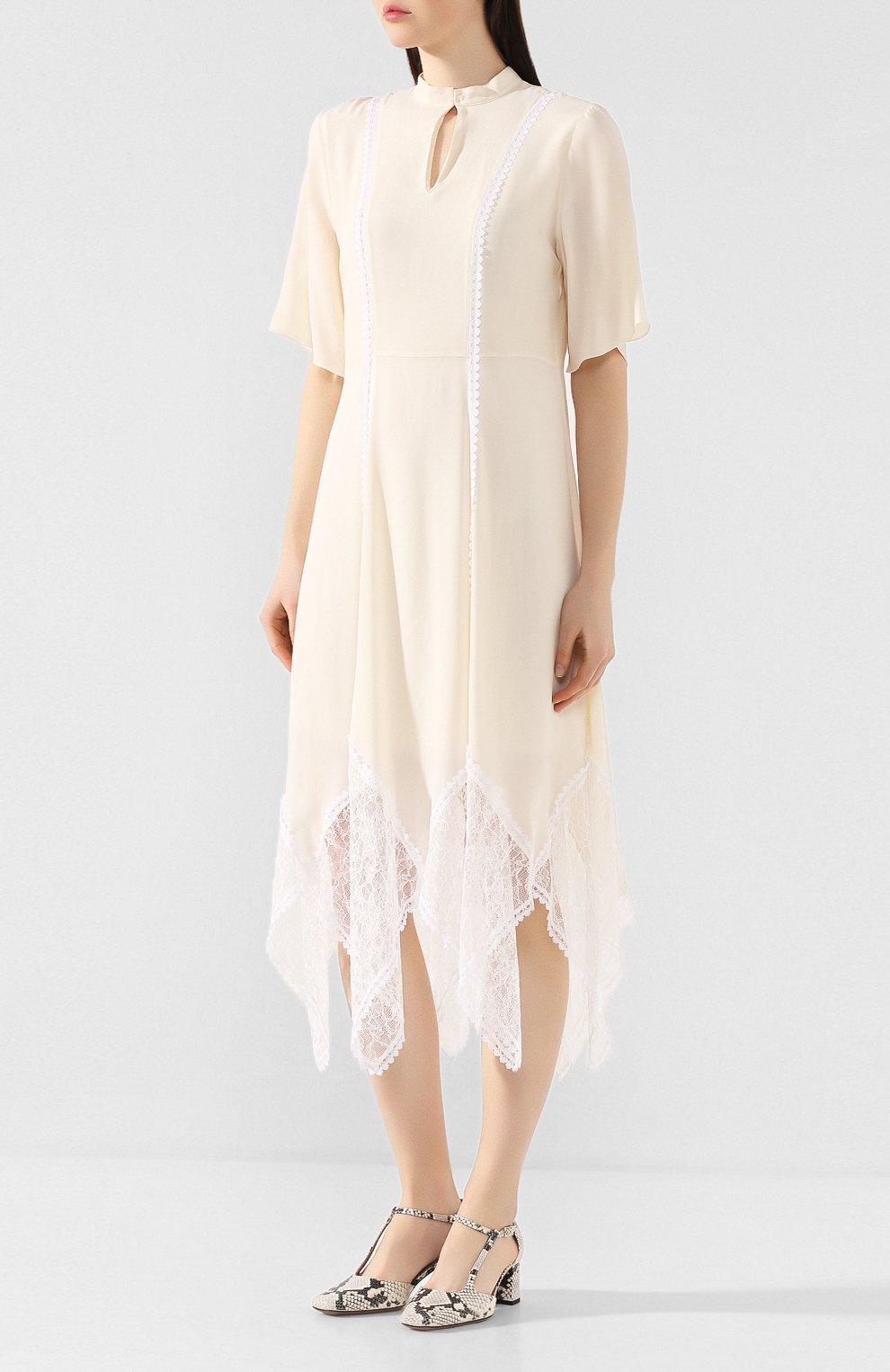 Платье из смеси вискозы и шелка SEE BY CHLOÉ, арт. CHS20SR013014, фото 3