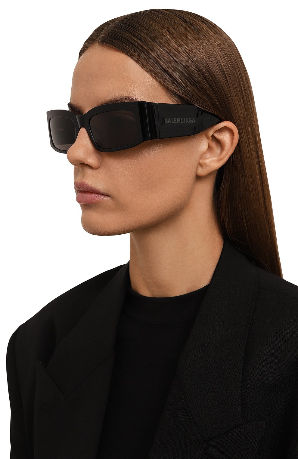 Солнцезащитные очки BALENCIAGA черного цвета по цене 43200 руб., арт. BB0328S 001, фото 2 Солнцезащитные очки BALENCIAGA, арт. BB0328S 001, фото 2