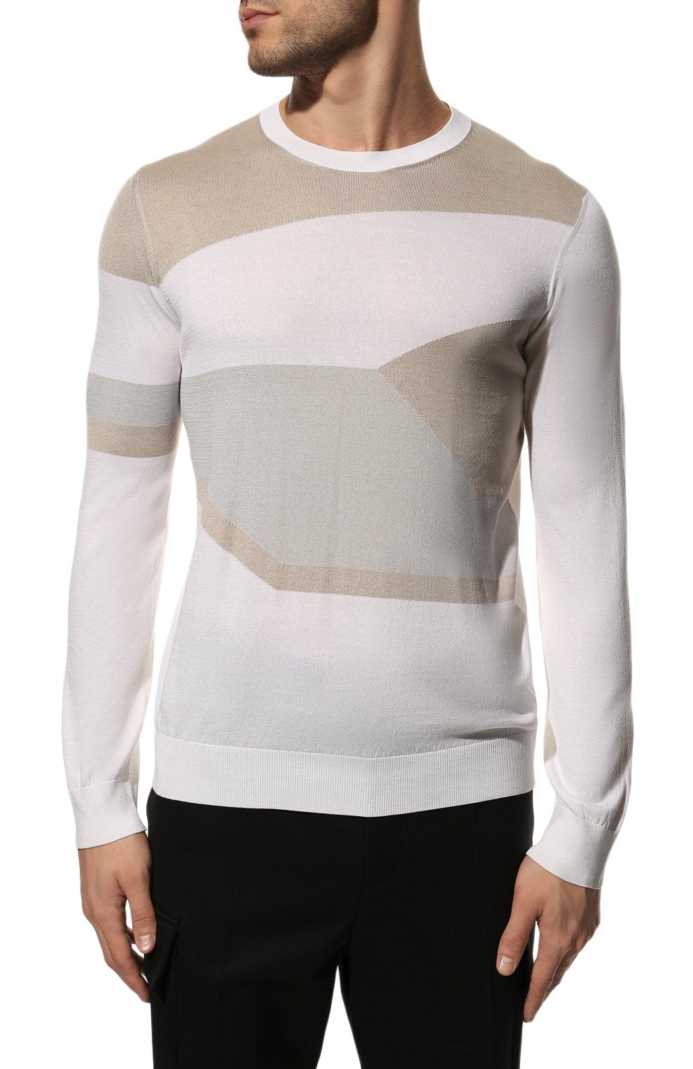 Джемпер из хлопка и шелка ZILLI, арт. MBX-RN050-CILI1/ML01, фото 3