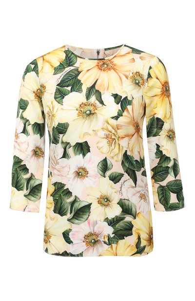 Женский шелковый топ DOLCE & GABBANA, арт. F7ZZDT/FSA0E