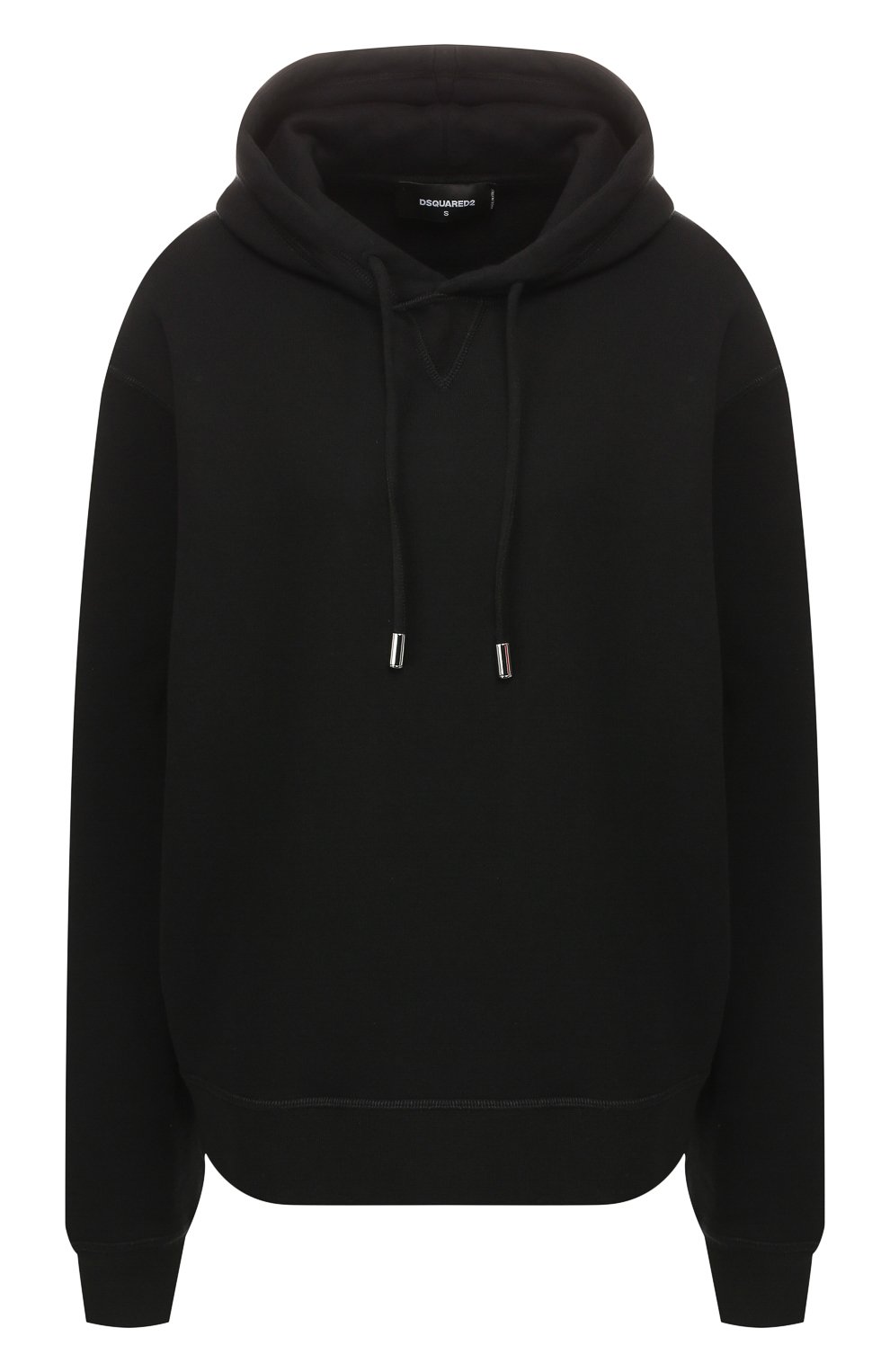 Хлопковое худи DSQUARED2 черного цвета по цене 32450 руб., арт. S75GU0234/S25042, фото 1 Хлопковое худи DSQUARED2, арт. S75GU0234/S25042, фото 1