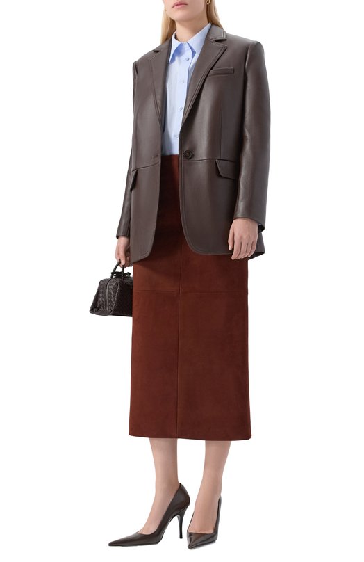 Замшевая юбка Bats BS_X_101 Коричневый  BS_X_101 Фото 2