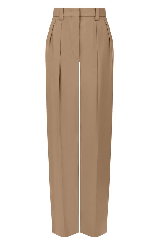 Брюки из шерсти и шелка MVST 25E/X2P/0/B071/3038 Бежевый 25E/X2P/0/B071/3038