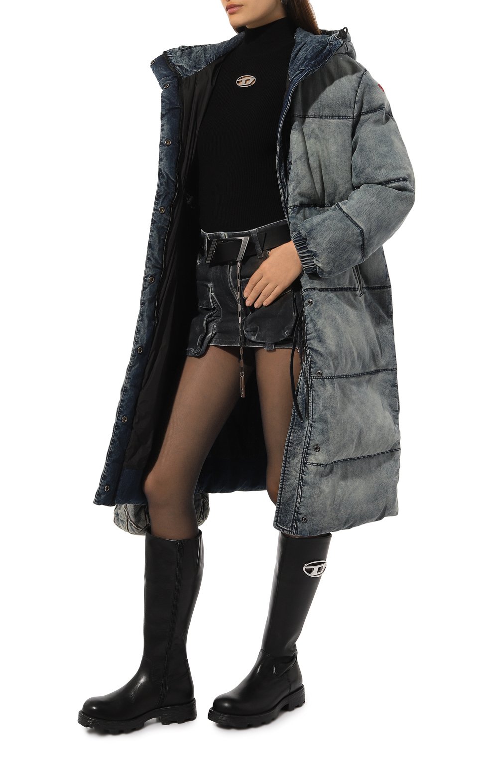 Кожаные сапоги d-hammer DIESEL, арт. Y03417/P4471, фото 2