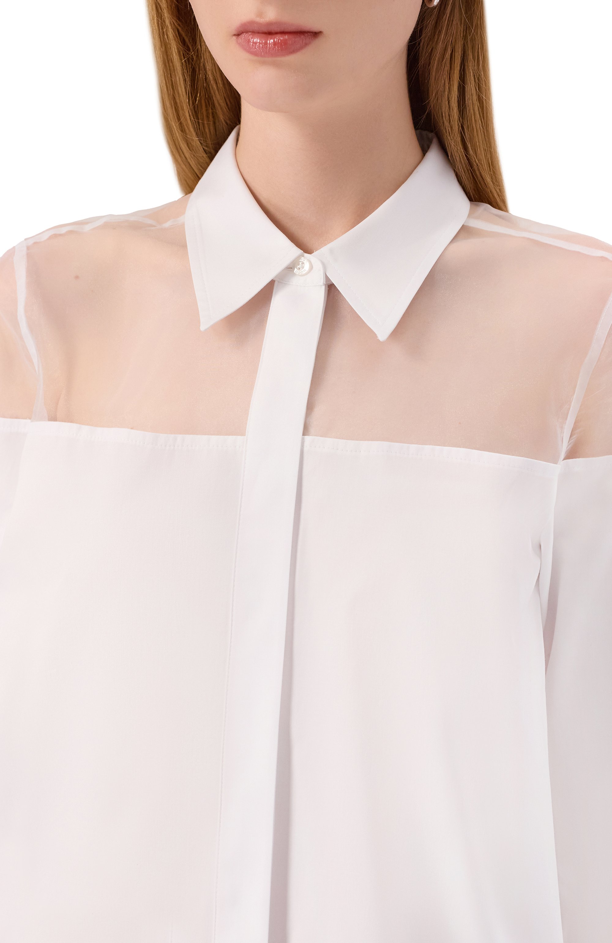 Хлопковая блузка HUGO, арт. 50543365, фото 5