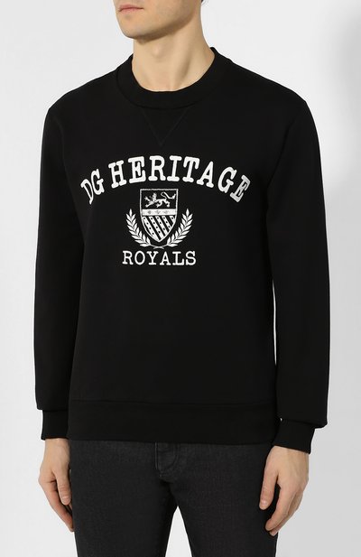 Хлопковый свитшот DOLCE & GABBANA, арт. G9QI1T/FU7DU, фото 3