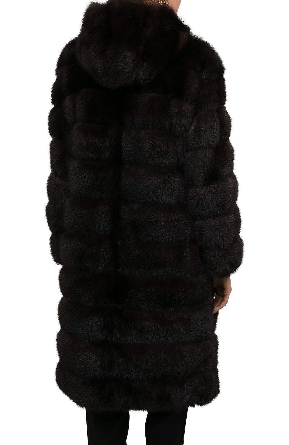 Двусторонняя шуба из соболя YVES SALOMON, арт. 22WYM03690ZIRV, фото 4