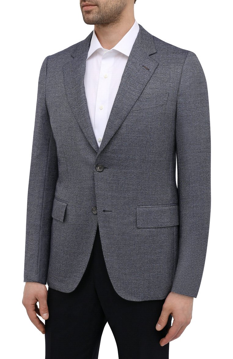 Пиджак из кашемира и шелка ZEGNA, арт. 906N26/10C2N0, фото 3