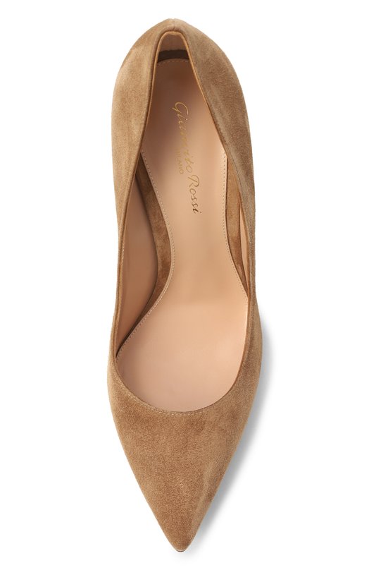 Замшевые туфли Gianvito 105 Gianvito Rossi G28470.15RIC.CAMCAML Бежевый  G28470.15RIC.CAMCAML Фото 6