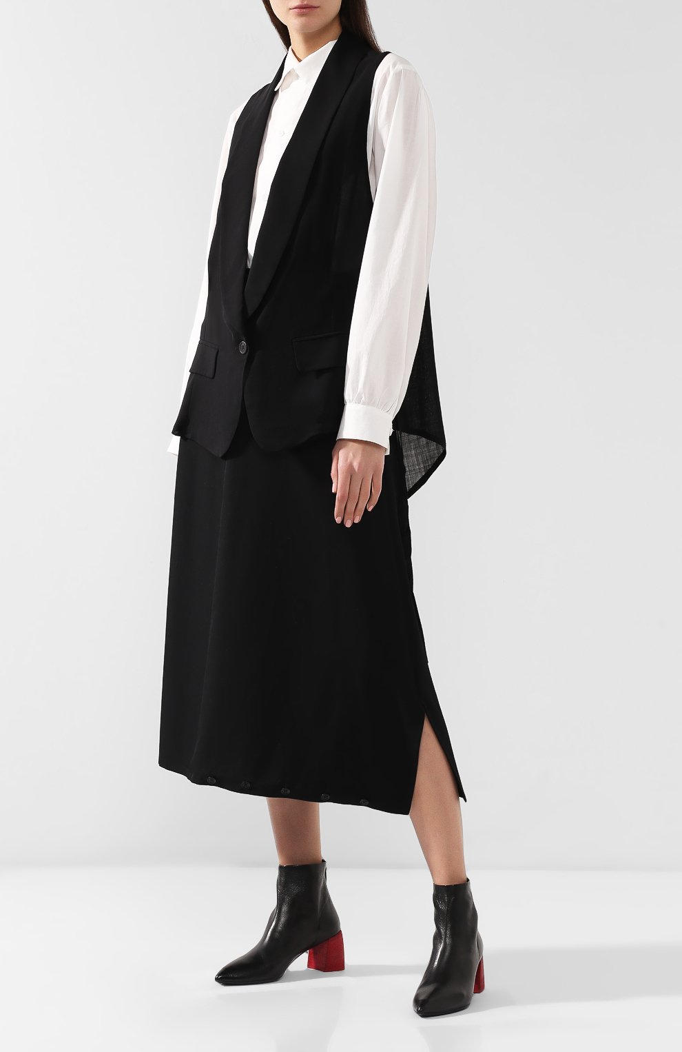 Шерстяной жилет ANN DEMEULEMEESTER, арт. 1901-1154-P-116-099, фото 2