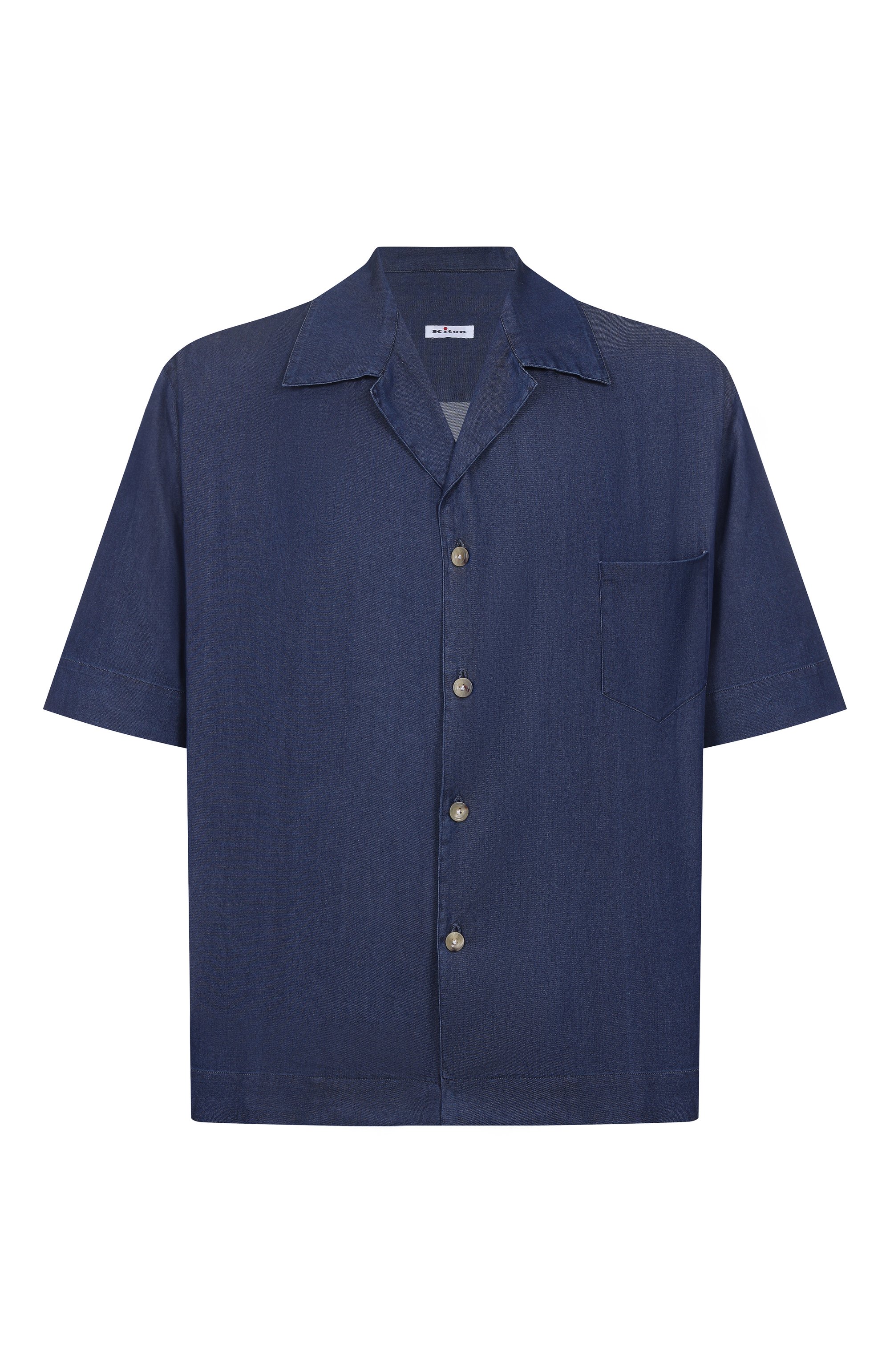 Хлопковая рубашка KITON, арт. UMC028H0922702, фото 1