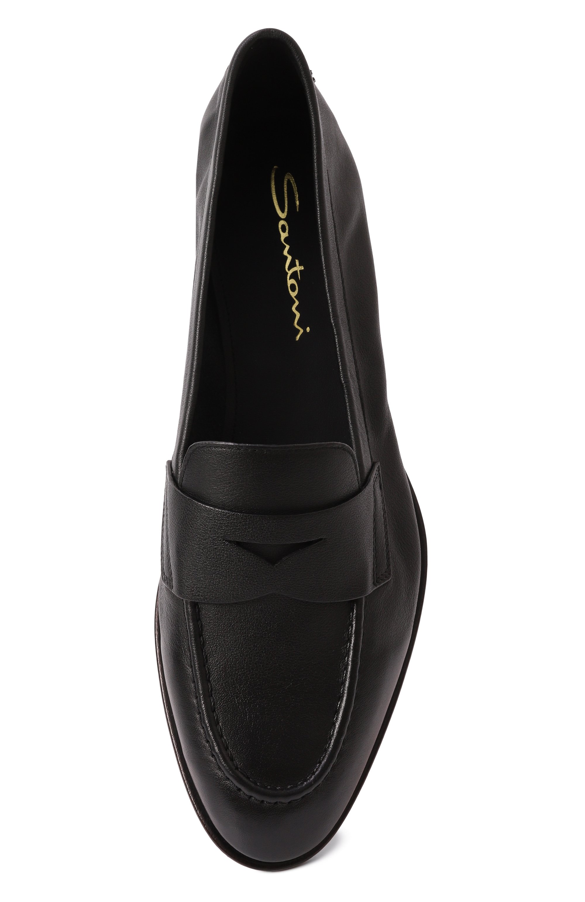 Кожаные пенни-лоферы SANTONI, арт. WUSG59962HAFSLGA, фото 6