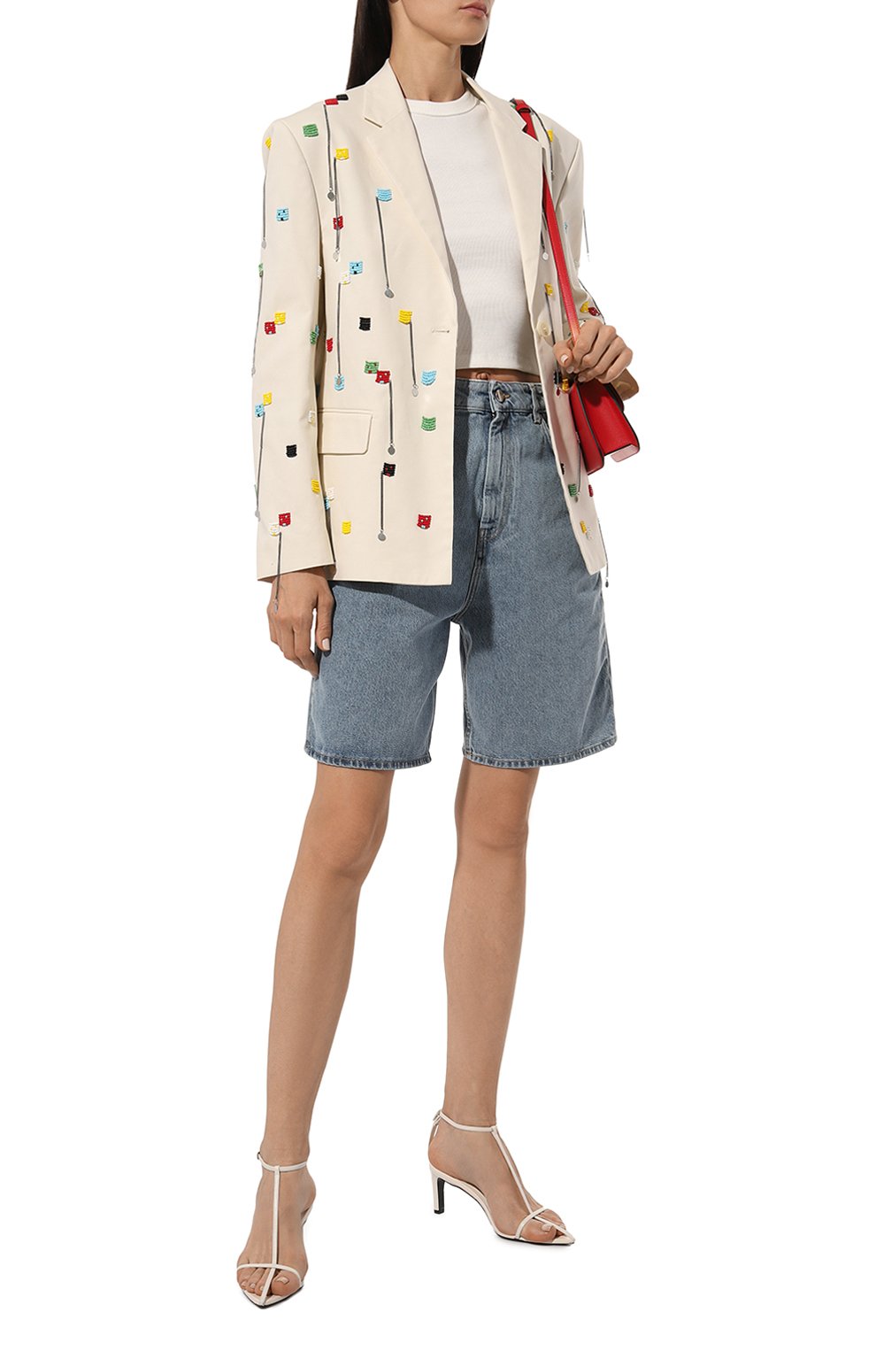 Хлопковый жакет MSGM, арт. 3642MDG01X/247313, фото 2