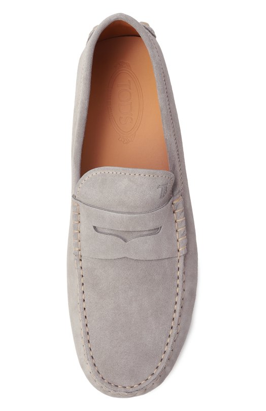 Замшевые мокасины Gommino Bubble Tod’s XXM52K00640RE0 Серый  XXM52K00640RE0 Фото 6