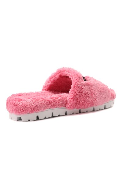 Текстильные шлепанцы PRADA розового цвета по цене 72000 руб., арт. 1XX602-H39-F046J-020, фото 3 Текстильные шлепанцы PRADA, арт. 1XX602-H39-F046J-020, фото 3