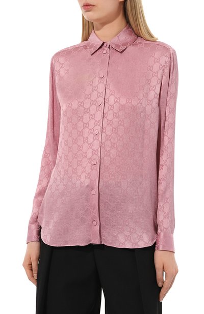 Шелковая рубашка GUCCI, арт. 627773 ZAEJF, фото 3