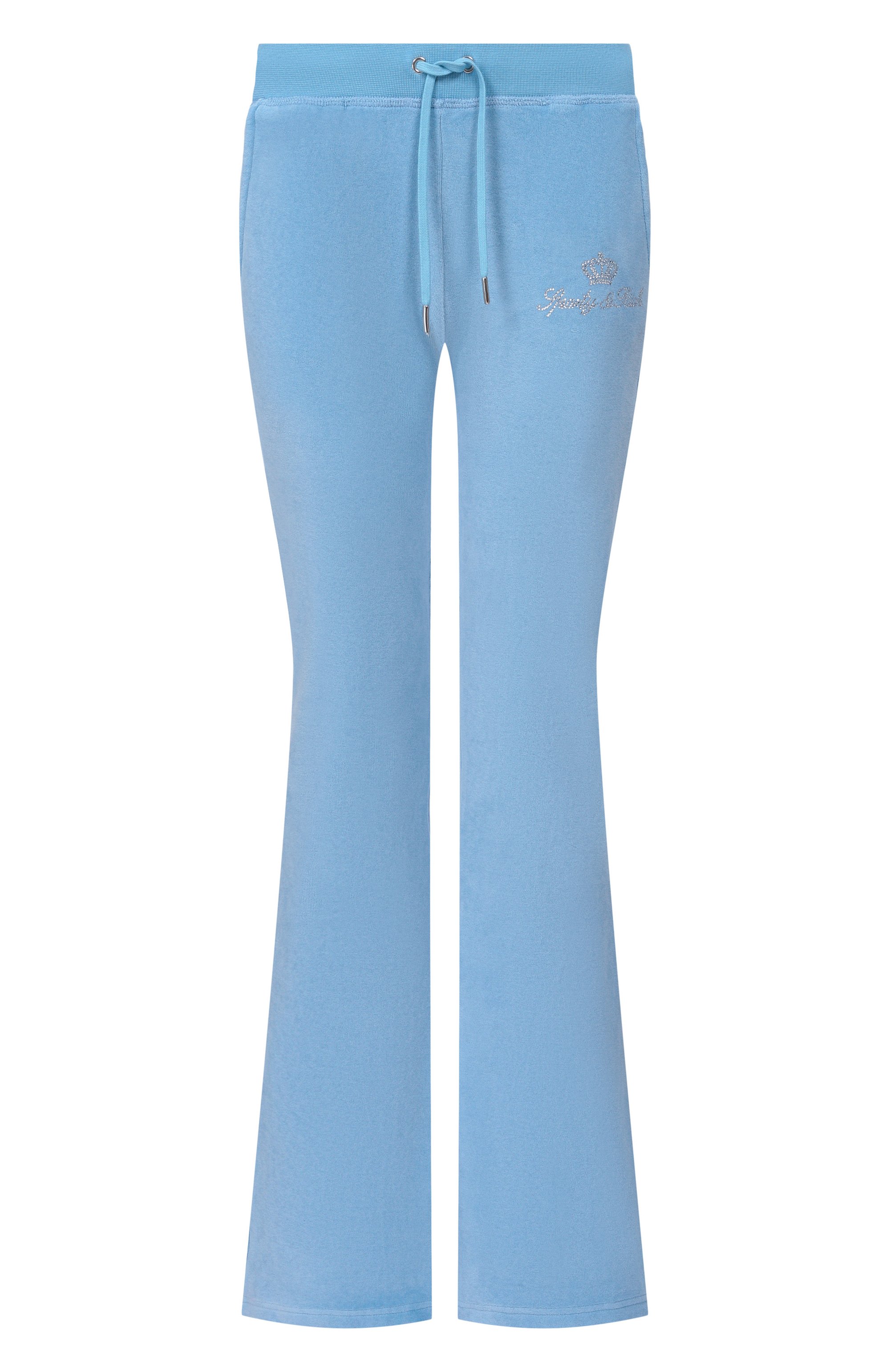 Хлопковые брюки SPORTY AND RICH, арт. PA067716689BL50/JUICY SCRIPT VEL0UR SWEATPANT, фото 1