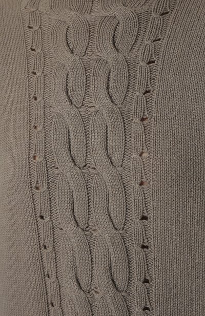 Свитер из шерсти и шелка PANICALE серого цвета по цене 39100 руб., арт. D31306L, фото 5 Свитер из шерсти и шелка PANICALE, арт. D31306L, фото 5