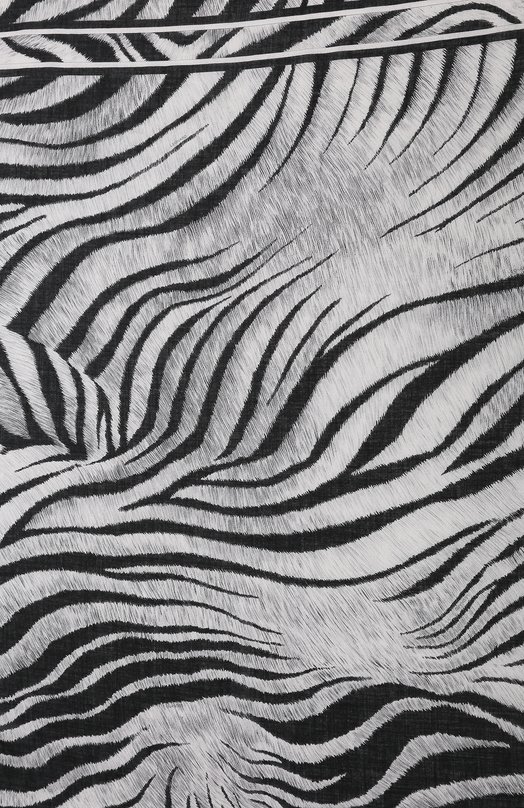 Палантин из кашемира и шелка Leonard Paris Серый, фото 4