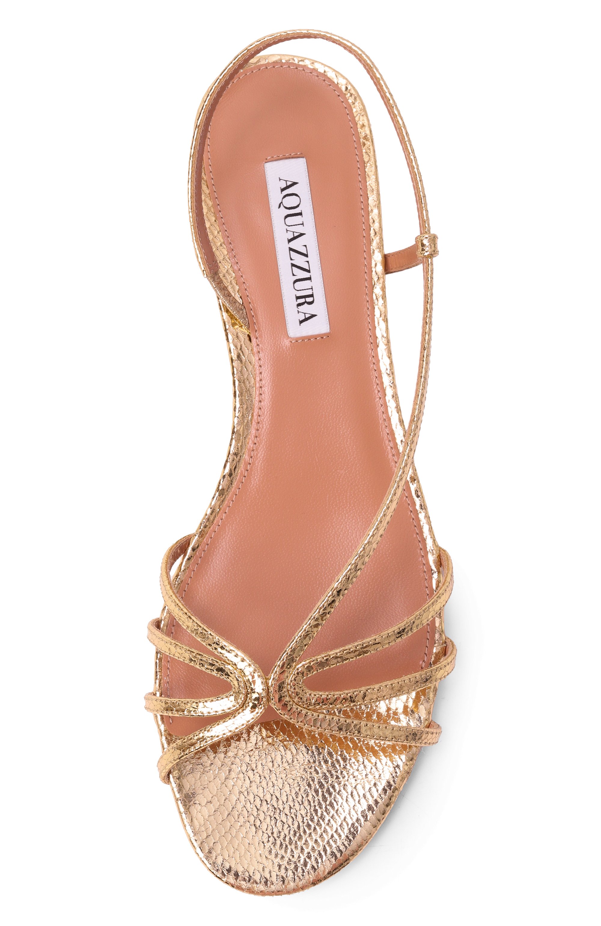 Кожаные сандалии talk to me AQUAZZURA, арт. TTMFLAS0-MSK-S0G, фото 6