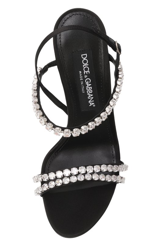 Текстильные босоножки Keira 105 Dolce & Gabbana CR1925/AT399 Чёрный  CR1925/AT399 Фото 6