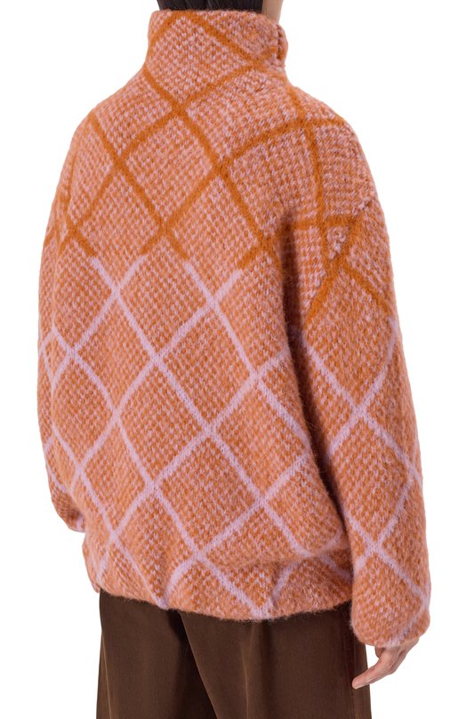 Шерстяной свитер Dries Van Noten 252-011227-2709 Оранжевый  252-011227-2709 Фото 4
