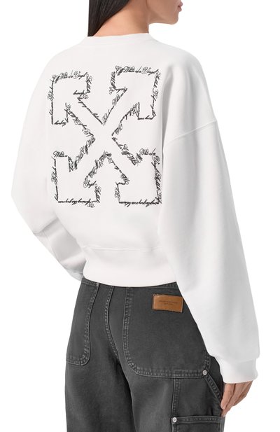 Хлопковый свитшот OFF-WHITE, арт. 2BA079S26FLE001, фото 4