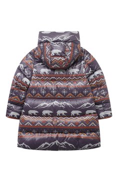 Детская утепленная куртка SAVE THE DUCK фиолетового цвета, арт. J45510G/LAMI/PUCK17/4-8 | Фото 2 (Материал подклада: Синтетический материал; Материал внешний: Синтетический материал; Рукава: Длинные; Кросс-КТ: Утепленные, Зима)