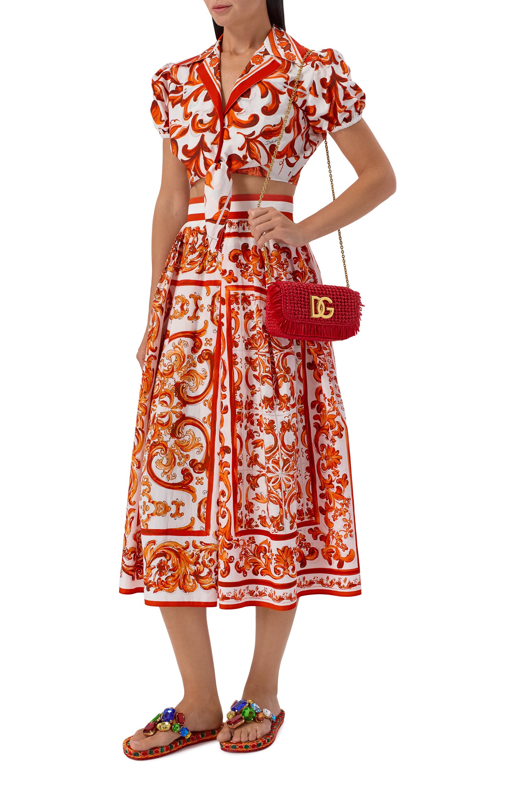 Сумка 3.5 DOLCE & GABBANA красного цвета по цене 260000 руб., арт. BB7836/A0438, фото 3 Сумка 3.5 DOLCE & GABBANA, арт. BB7836/A0438, фото 3