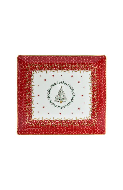 Блюдо прямоугольное noel rouge BERNARDAUD, арт. 1918/8230