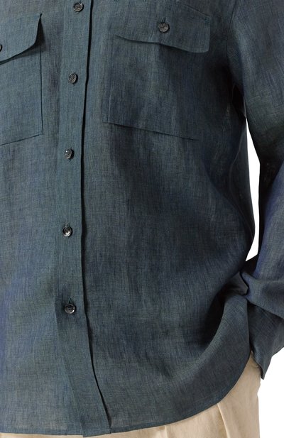 Льняная рубашка BRIONI, арт. SCFA0L-P9111, фото 5