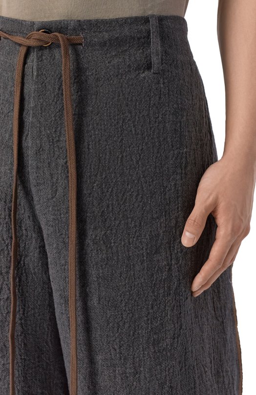 Льняные шорты Uma Wang UM3526 Серый  UM3526 Фото 5