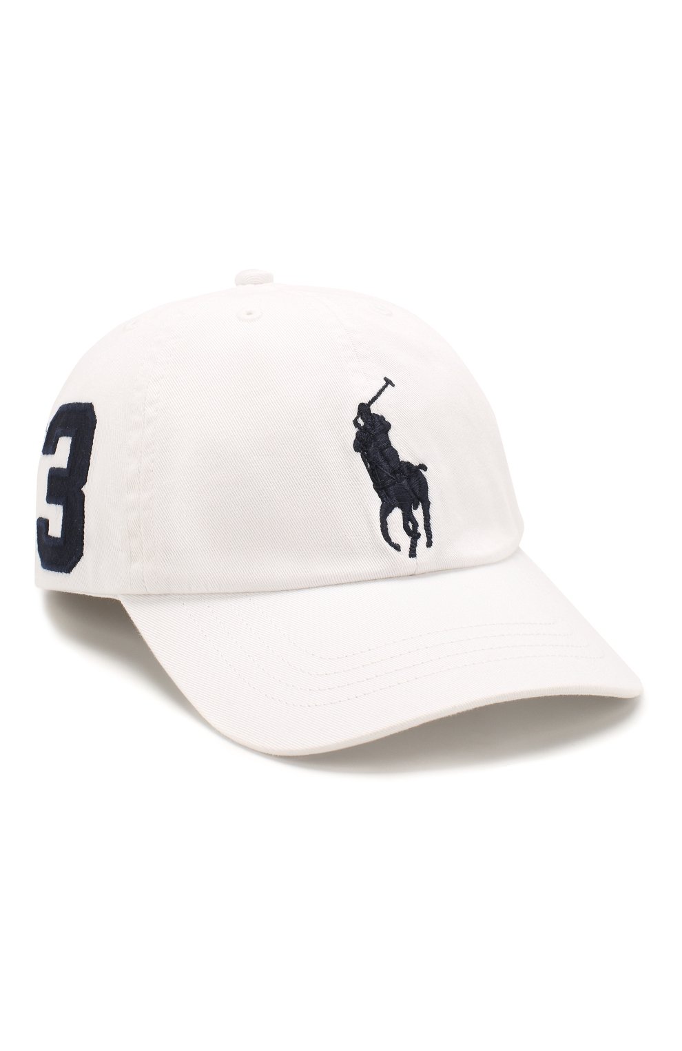 Хлопковая бейсболка POLO RALPH LAUREN белого цвета по цене 4660 руб., арт. 323785654, фото 1 Хлопковая бейсболка POLO RALPH LAUREN, арт. 323785654, фото 1