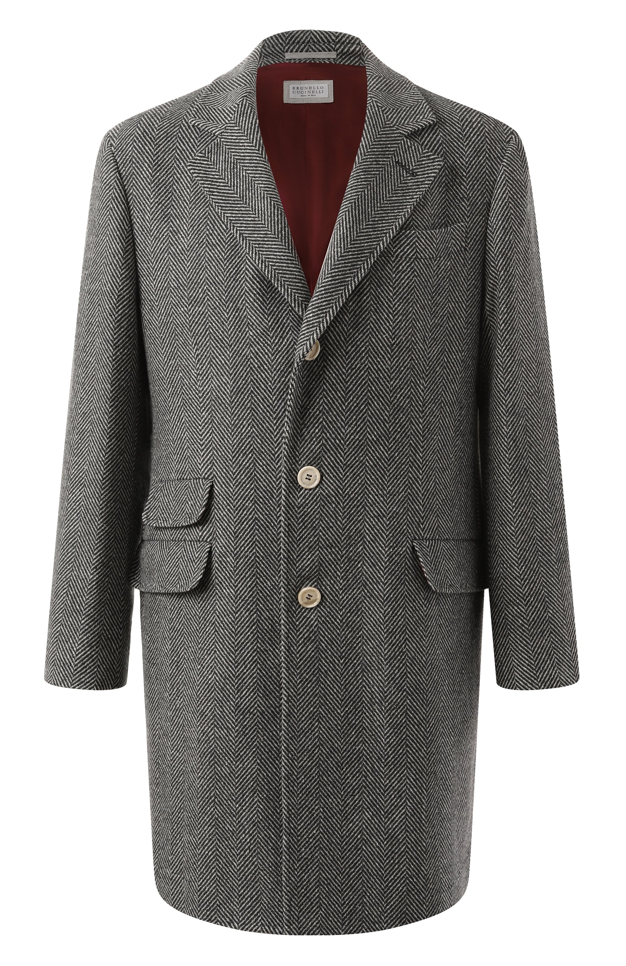 Пальто из шерсти и шелка BRUNELLO CUCINELLI, арт. MY4439039, фото 1